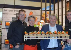 At the end of day 2 not a meter of beer but a meter of healthy snack vegetables at Greenco that, as Robert Ketelarij told us, is working on valuable collaborations with new concepts. In the photo from left to right Jos van Mil, Monique Adegeest, Robert Ketelarij and Richard de Jong.